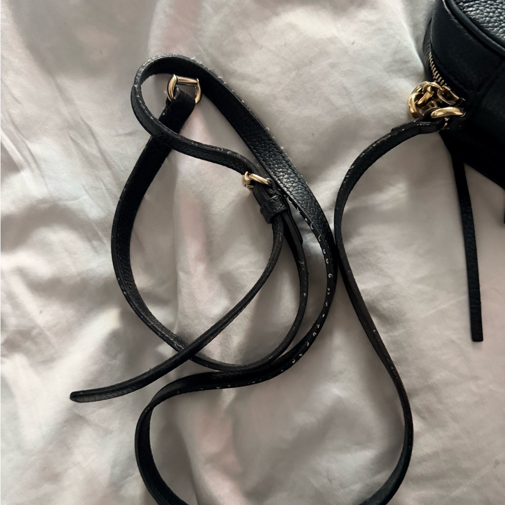Gucci Black Pebbled Leather disco Crossbody Bag - Picture 7 of 8